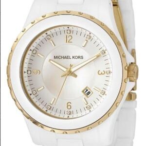 Michael Kors White and Gold Watch MK5249